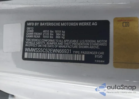 2014 Mini Paceman Cooper S z USA, uszkodzony, nr VIN WMWSS5C52EWN66931